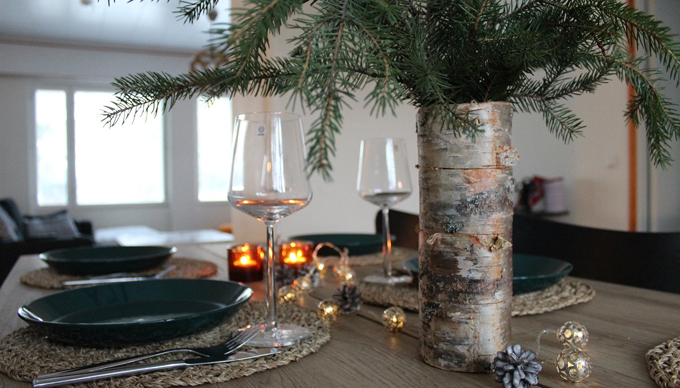 Koivumaljakko joulupöydässä