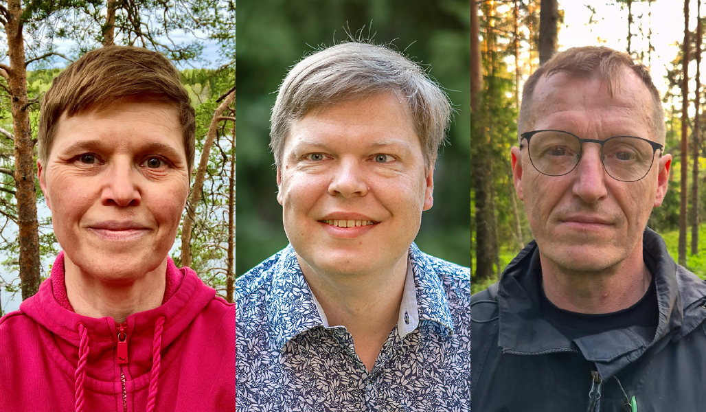 Kuvakollaasissa Alisa Puustinen, Teppo Hujala ja Markku Remes